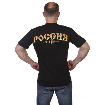 Стильная футболка с гербом России, – специальная цена на эксклюзив! №86*