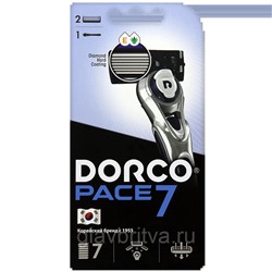 Станок для бритья DORCO PACE-7 с 7 лезвиями (+2 кассеты)