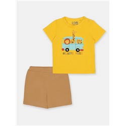 CSBB 90234-30-392 Комплект для мальчика (футболка, шорты),желтый