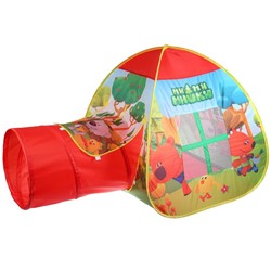 Палатка детская игровая Ми-ми-мишки с тоннелем, 81x95x95,46x100см
