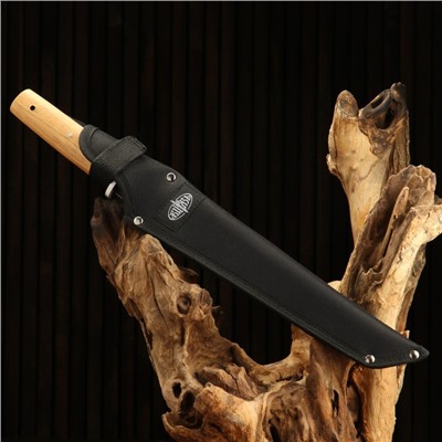 Нож-танто "Шикотан" с чехлом, рукоять - дерево