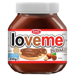 Ореховая паста  Loveme с добавлением какао 350гр