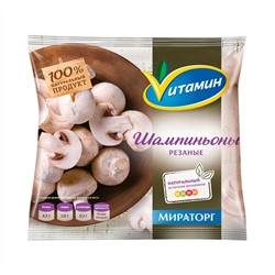 Шампиньоны резаные с/м Витамин Мираторг 400гр 1/20 Россия - Овощи