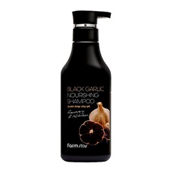 FarmStay Шампунь для волос "Чёрный чеснок" Black Garlic Nourishing Shampoo, 530мл