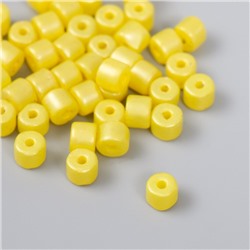Бусины для творчества пластик цилиндр "Лимон" набор 20 гр 0,6х0,6х0,5 см
