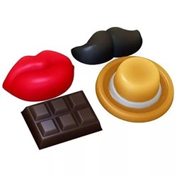 Форма для шоколада, «Усы, губы, шоколадка» (Выдумщики)