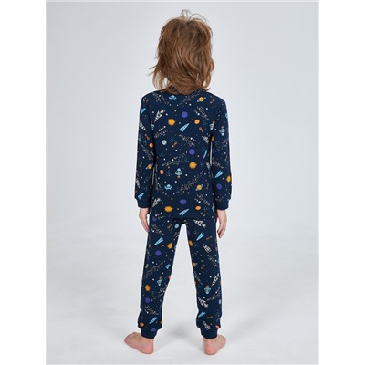 Темно-синяя пижама для мальчика