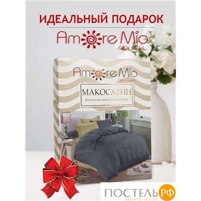 22237 Постельное бельё Amore Mio Мако-сатин Alexander Микрофибра 1,5 сп. (BZ QR Alexander SINGLE Mo)