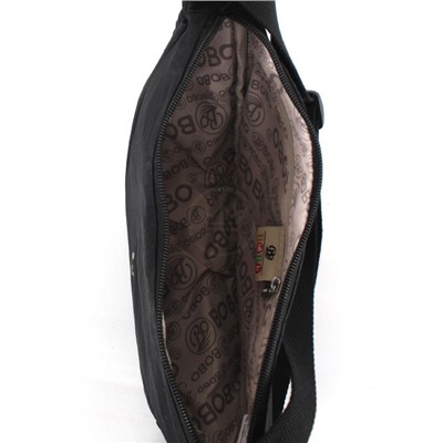 Сумка женская текстиль BoBo-1708,  1отд,  плечевой ремень,  черный 260713