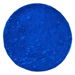 Круглый коврик ЛАПША - синий Диаметр 100 см