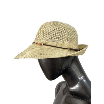 Летняя женская шляпа, цвет светло бежевый