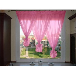 Кухонные занавески Римма арт - 9 цвет розовый - Арт - 6464