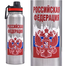 Термос "Россия" на 1,1 литра, – стойкость к царапинам и повреждениям №117
