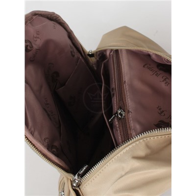 Рюкзак жен текстиль CF-2324,  1отд,  4внут+6внеш/ карм,  бежевый 261218
