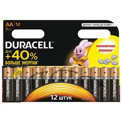 Батарейки алкалиновые Duracell (Дюраселл) Basic AA 1,5V LR6 (12 шт)