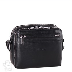 Сумка мужская кожаная 802-1BSH black Heanbag в Новосибирске