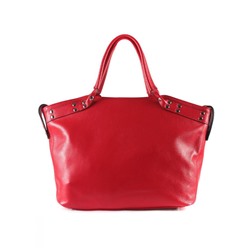 Женская кожаная сумка MARGO. Красный.