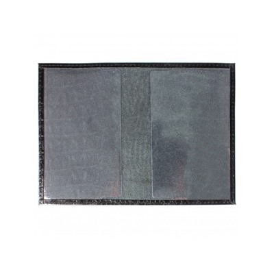 Обложка для паспорта Premier-О-8 натуральная кожа черный кайман (126)  150844