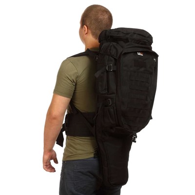 Армейский оружейный рюкзак (75 л), (CH-10) №124 - Универсальный рюкзак из водонепроницаемого нейлона высокой плотности. Сетчатые подушечки сзади обеспечивают отличный комфорт при большой нагрузке