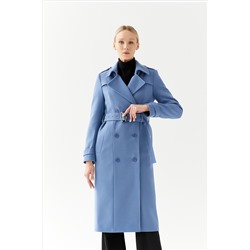 Пальто женское демисезонное 25797 (серо-голубой)