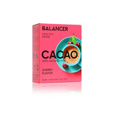 Гринвей Какао Balancer Cacao на кокосовом молоке со вкусом «Вишня», 5 шт