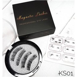 Уценка Магнитные ресницы 3D Magnetic Lashes, KS01-3 (на 3 магнитах)(замята коробка)