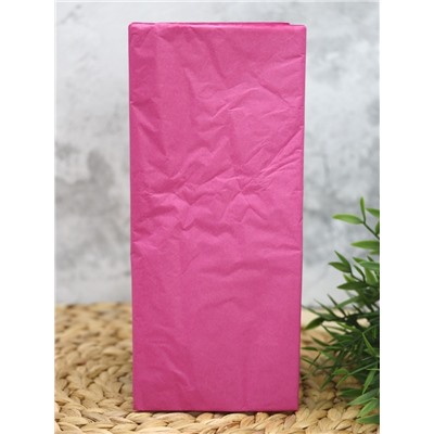 Бумага тишью "Classic", dark pink, 50 х 66 см, 14 г/м2 (набор 10 шт.)