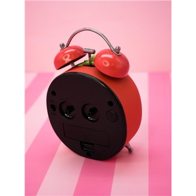 Часы-будильник «Strawberry», red (7,5х10,5 см)