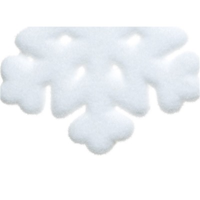 Снежинка УЮТНАЯ ЁЛОЧКА, белая, 20х2.3 см, пеноплекс, Kaemingk