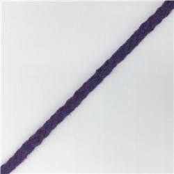 Шнур круглый коса х/б фиолетовый 0,5см