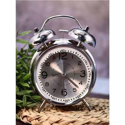 Часы-будильник "Wake up clock", grey (16,5х12,5 см)