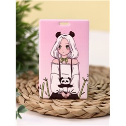 Держатель для карт Аниме "Perfect panda girl" (6,5 х 10,4 см)