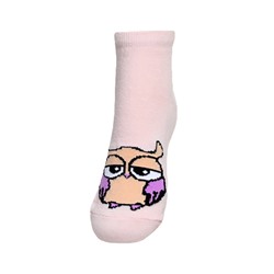 Носки для девочек "Light pink owl"