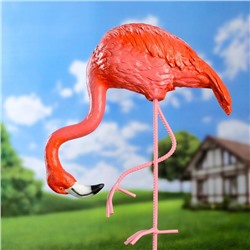 Садовая фигура "Фламинго наклонившийся" 44х30см