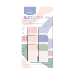 Закладки клейкие пластиковые LOREХ PLASTIC SIMPLE 6 цветов во 20 листов, 45х25 мм