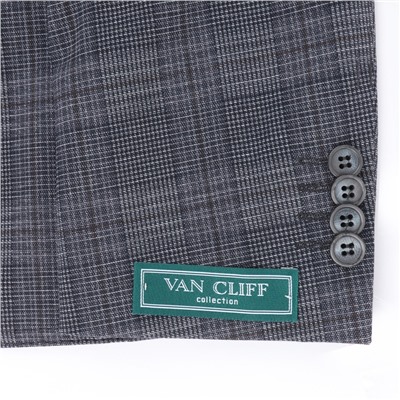 Пиджак школьный МАЛ Van Cliff 89651А Локстон грей серый
