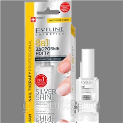 ПРЕПАРАТ (ЛАК) EVELINE NAIL THERAPY 8В1 TOTAL ACTION SILVER SHINE 12мл