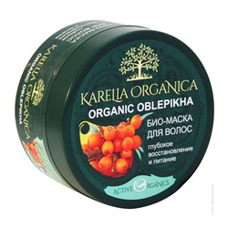 Био-маска для волос «Organic Oblepikha» глубокое восстановление и питание серии «Karelia Organica»