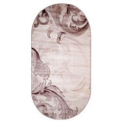 Овальный ковёр Beluga Carving 9599, 200 х 500 cм, цвет bone/rose
