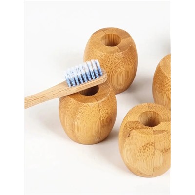 Набор подставок для зубных щёток из бамбука (2 штуки)