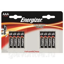 Набор алкалиновых батареек "Energizer", тип AAA, 8 шт