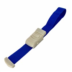 Эластичный кровоостанавливающий жгут-турникет на застежке (синий), - Применение жгута-турникета для инъекций позволяет комфортно проводить процедуры и останавливать кровотечение. Механизм замка позволяет легко регулировать степень сжатия №57