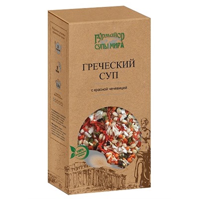 ГУРМАЙОР Суп греческий с красной чечевицей 210г