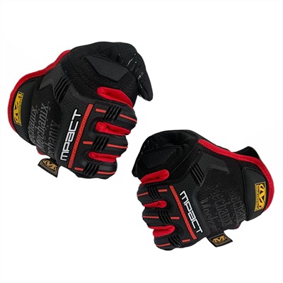 Крутые черные перчатки Mechanix MPact, - прекрасно сочетают в себе хороший уровень защиты (B15) №348