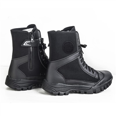Демисезонные тактические ботинки Canvas Leather Breathable Military Tactical, - Водонепроницаемые походные ботинки для различных типов местности и климата. Идеально подходят к летнему и весенне-осеннему периоду. Мягкая дышащая подкладка, защищенный носок, нескользящая подошва №697