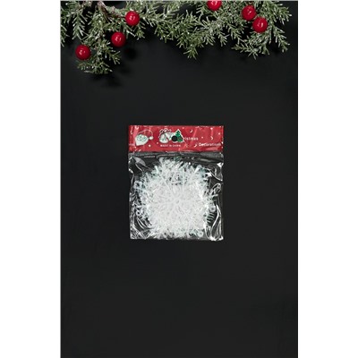 Новогоднее украшение "Снежинка" 8 см (3 шт) SF-1709