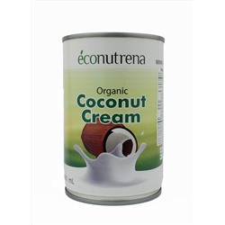 Кокосовыe сливки органические "Econutrena" жирность 22%, 400мл