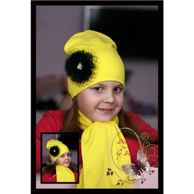 Удл.желтая шапочка Кьяра