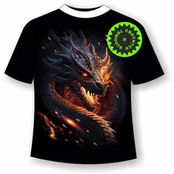 Подростковая футболка Красный дракон