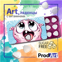Леденцы с витамином С "Розовый монстрик", без сахара, 18 г, ТМ Prod.Art